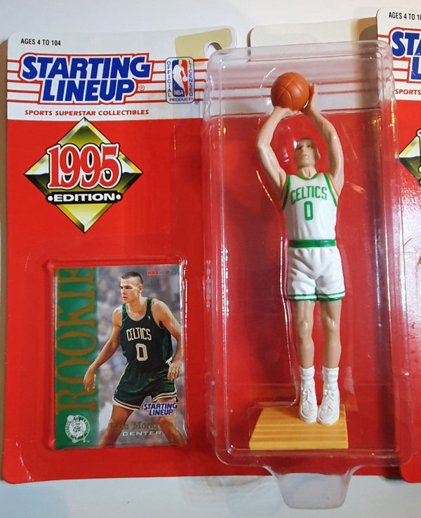 1995 Kenner Starting Lineup Eric Montross Horace Grant - Sealed Figure & Card