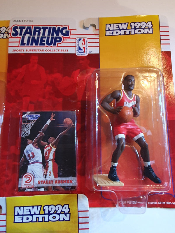 1994 Kenner Starting Lineup Ellis Augmon Cheaney Figurine - Sealed Figure & Card