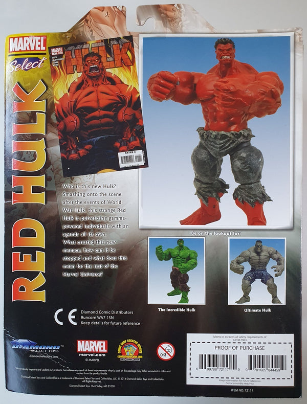 2014 Diamond Select Marvel Red Hulk Limited Figurine - Factory Sealed Figure