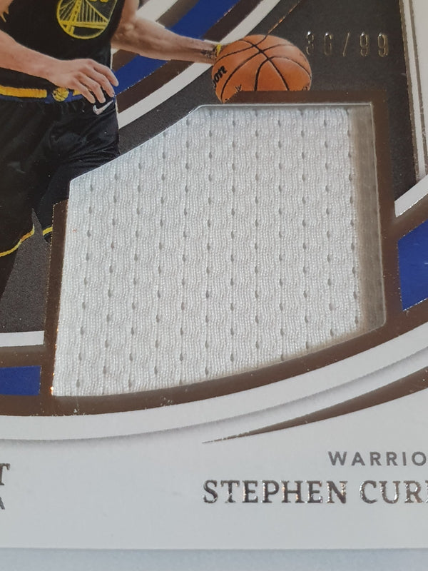2021 Panini Immaculate Stephen Curry #PATCH /99 Game Worn Jersey - BGS 9 (POP 1)