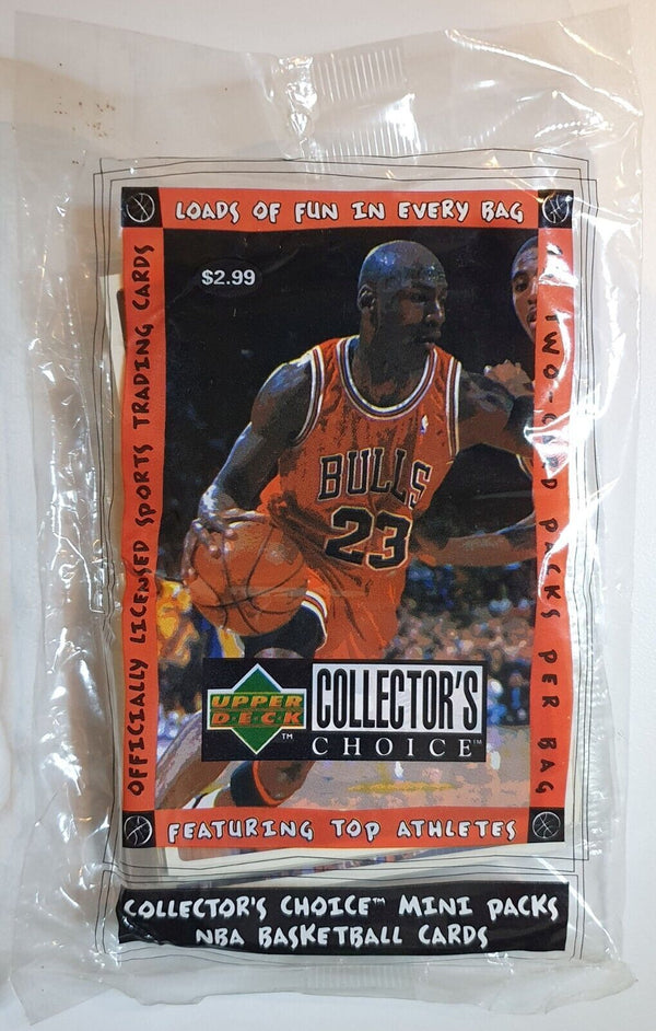 2 x 1997 UD Collectors Choice Basketball Master Pack (15 Mini Packs) Sealed