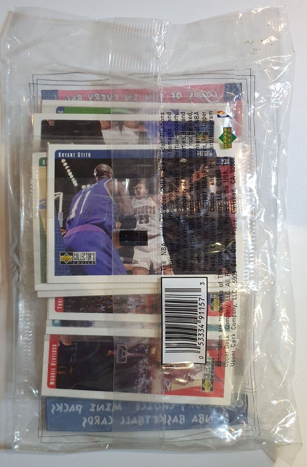 2 x 1997 UD Collectors Choice Basketball Master Pack (15 Mini Packs) Sealed