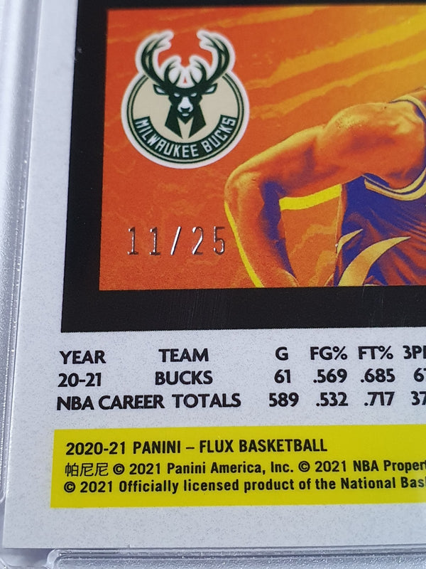 2020 Panini Flux Giannis Antetokounmpo #97 LUNAR ECLIPSE /25 Holo - Rare