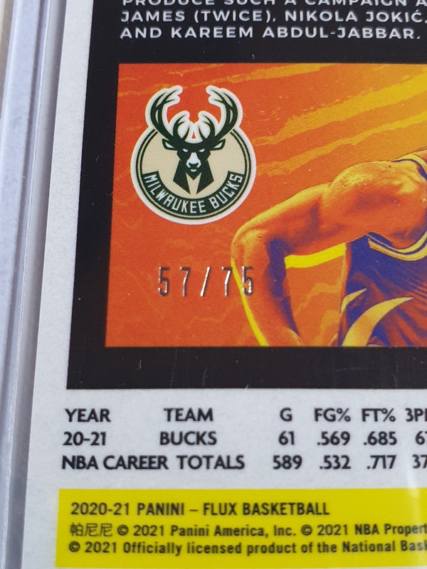 2020 Panini Flux Giannis Antetokounmpo #97 SUPERNOVA /75 Holo - Ready to Grade