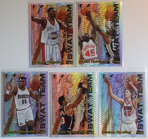 1996 Topps Season's Best Swat Team COMPLETE SET (5 Cards) - Mourning Robinson