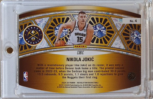 2024 Panini Revolution Nikola Jokic #4 CUBIC /50 Holo Ring Bearers - Rare