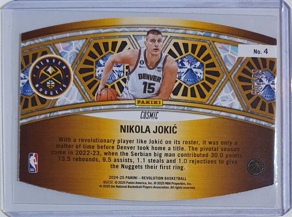 2024 Panini Revolution Nikola Jokic #4 COSMIC /99 Holo Ring Bearers - Rare