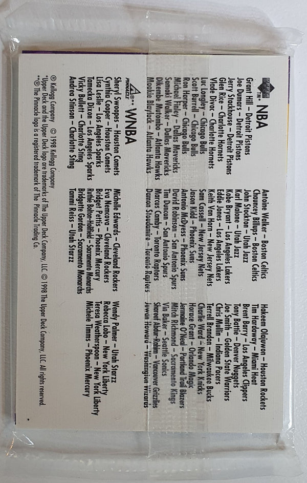 1998 Upper Deck Kellogg's Pack with SILVER Kobe Bryant - Factory Sealed Packs