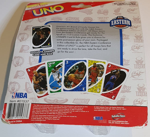 2006 Mattel UNO NBA Eastern Conference Edition Tin Set - Factory Sealed