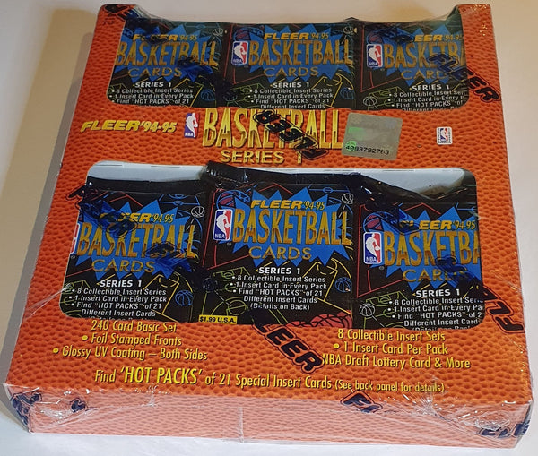 1994-95 Fleer Basketball Cards Jumbo Pack Series 1 Box - Factory Sealed