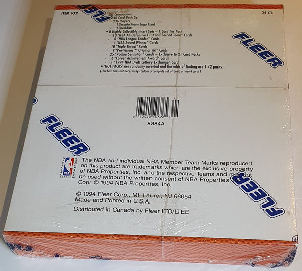 1994-95 Fleer Basketball Cards Jumbo Pack Series 1 Box - Factory Sealed