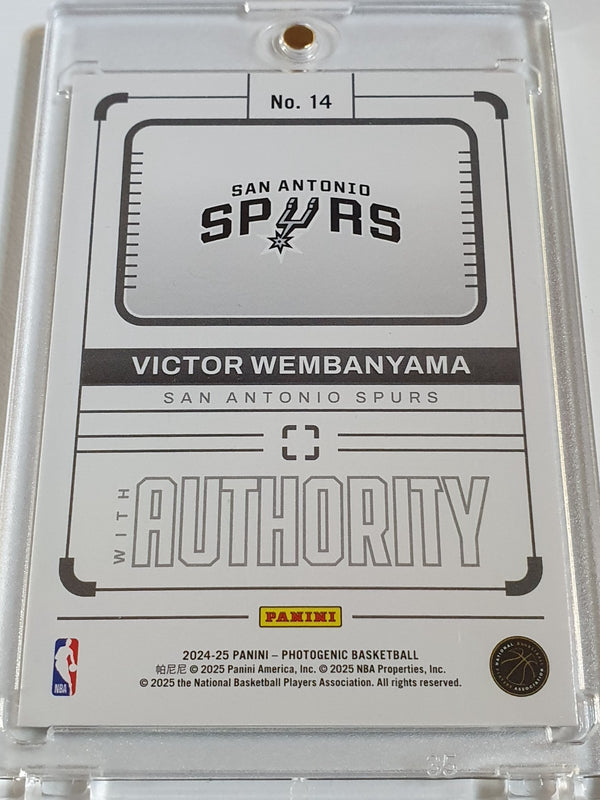 2024 Panini Photogenic Victor Wembanyama #14 DIAMOND /75 Holo - Rare