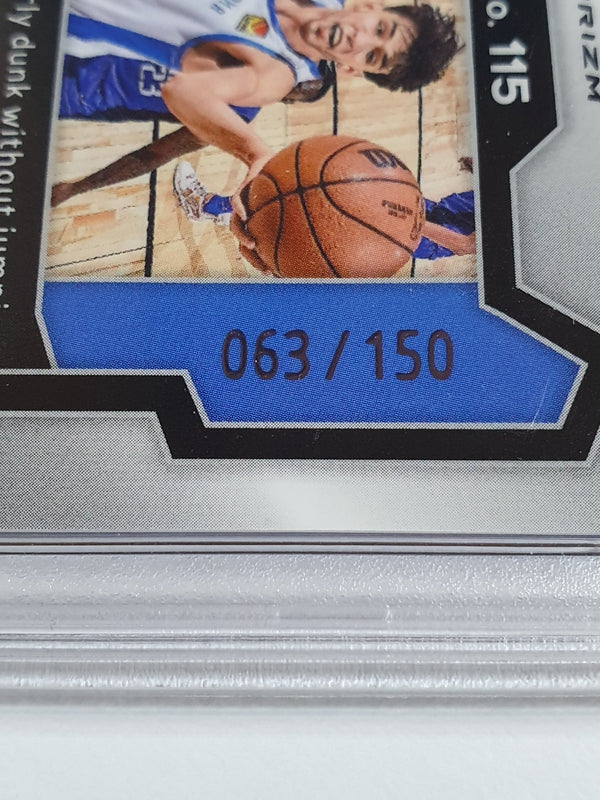 2023 Panini Prizm Chet Holmgren #115 BLUE FAST BREAK /150 Holo - PSA 10 (POP 17)