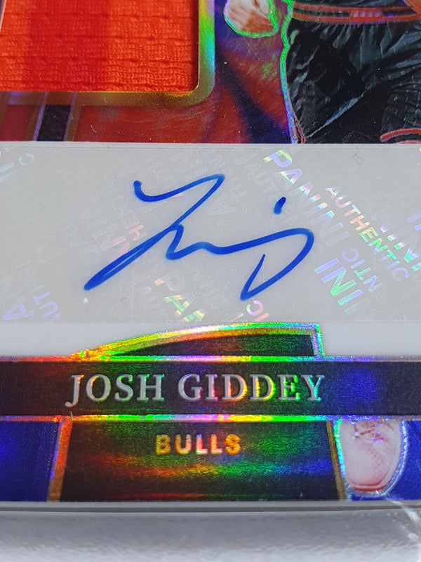 2024 Select Josh Giddey AUTO #PATCH BLUE /49 Game Worn Jersey - Bulls Rare