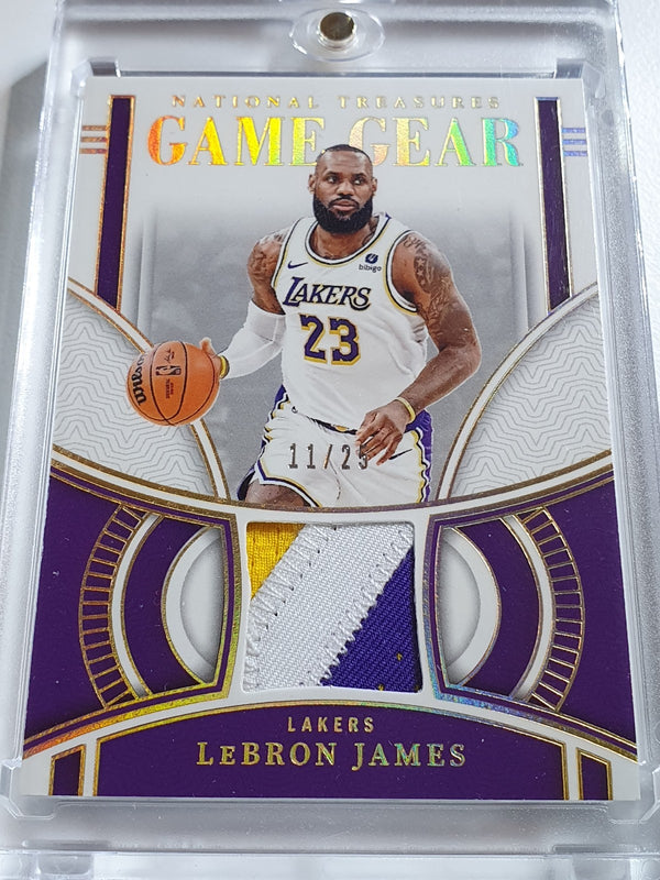 2023 National Treasures LeBron James #PATCH PRIME /25 Game Worn Jersey - Rare