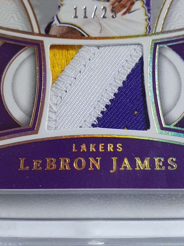 2023 National Treasures LeBron James #PATCH PRIME /25 Game Worn Jersey - Rare