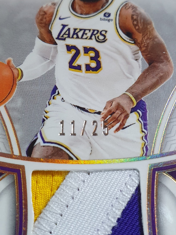 2023 National Treasures LeBron James #PATCH PRIME /25 Game Worn Jersey - Rare