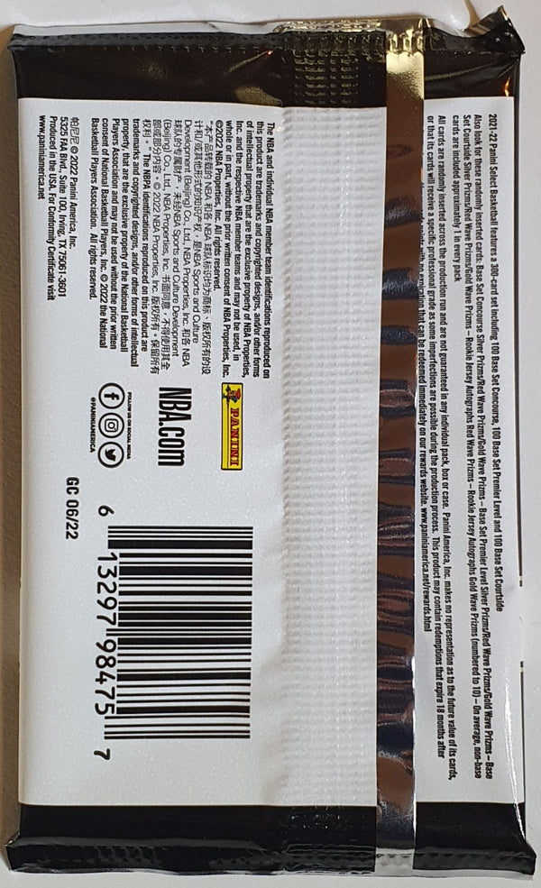 2021-22 Panini Select Basketball Pack (Cunningham or Giddey) - Factory Sealed