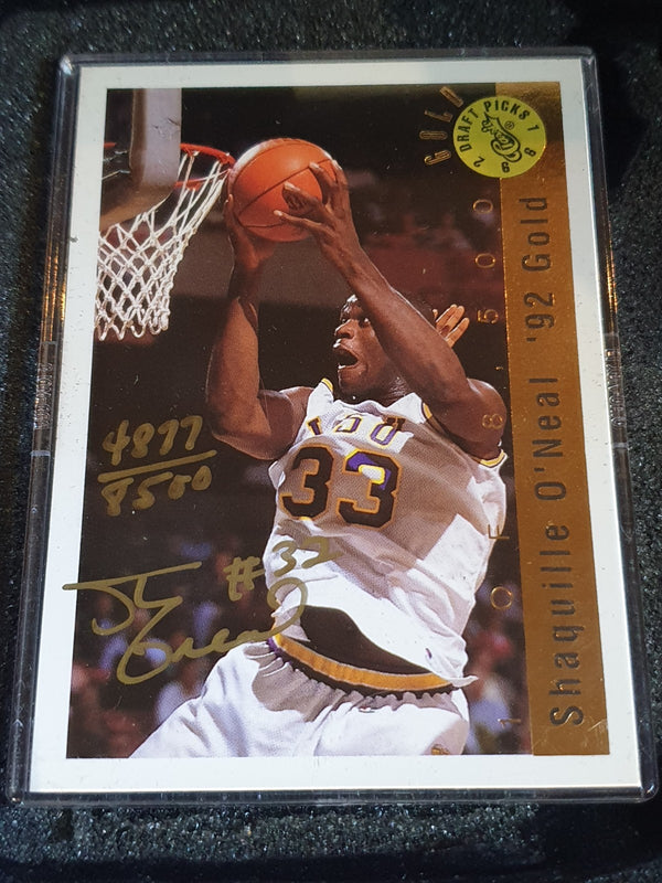 1992 Classic Shaquille O'Neal Auto GOLD /8500 Foil Stamped Set - Autograph & Box