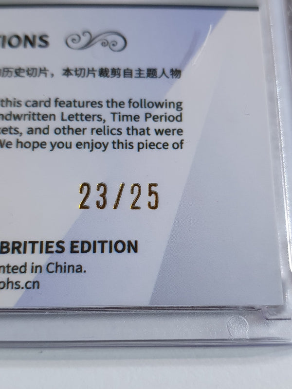 2024 Eternal Princess Diana #RELICS RED /25 Authentic History Relic - Sealed