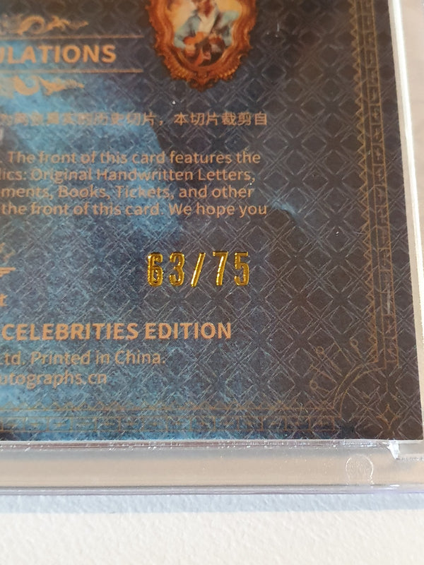 2024 Eternal Michael Jackson Elvis Presley #RELICS BLUE /75 Dual Relics - Sealed