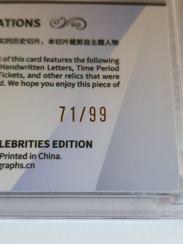 2024 Eternal Robert Oppenheimer #RELICS HOLO /99 Authentic History Relic Sealed