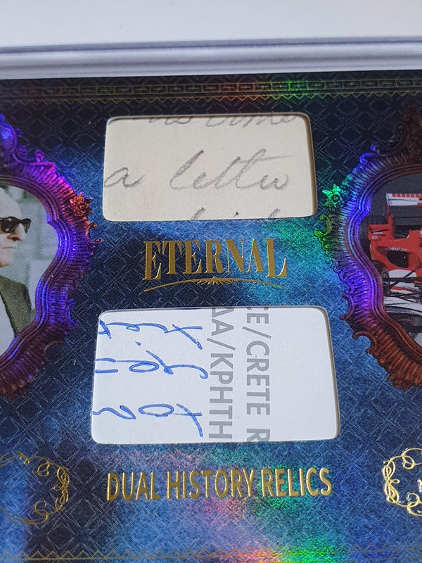 2024 Eternal Enzo Ferrari Michael Schumacher #RELICS BLUE /75 Dual Relics Sealed