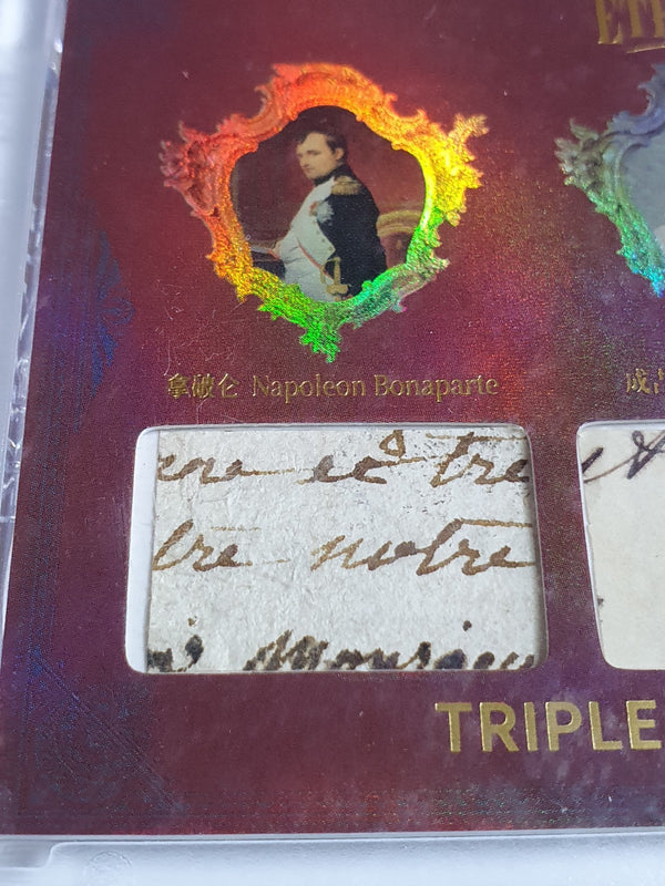 2024 Eternal Napoleon Bonaparte Genghis Khan Julius Caesar #RELICS RED /25 Holo