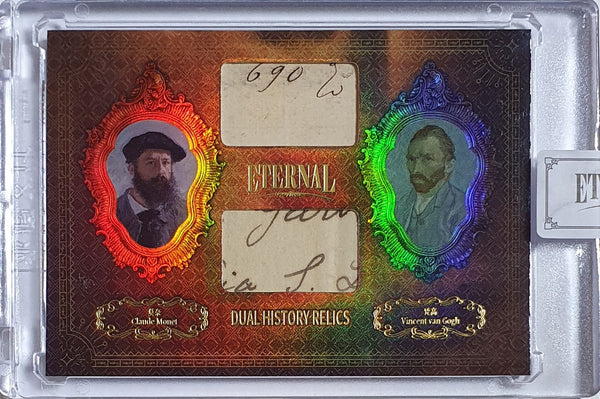2024 Eternal Claude Monet Vincent van Gogh #RELICS /99 Dual Relics - Sealed