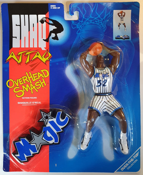 1993 Kenner Shaq Attaq Shaquille O'Neal Figurine Overhead Smash - Sealed Figure