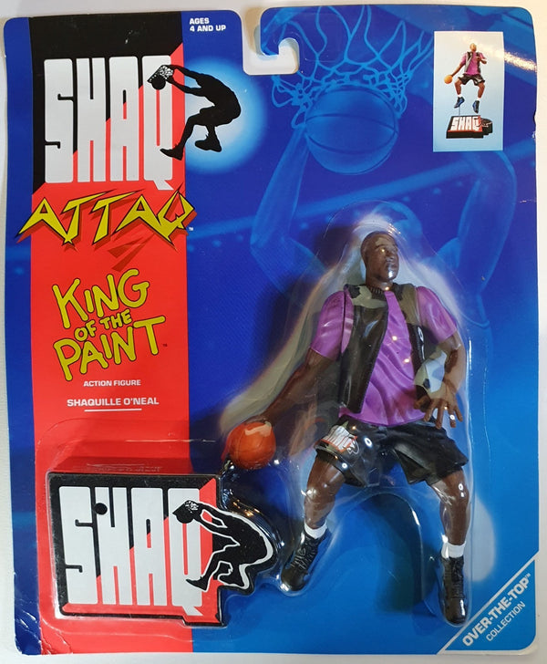 1993 Kenner Shaq Attaq Shaquille O'Neal Figurine King of the Paint Sealed Figure