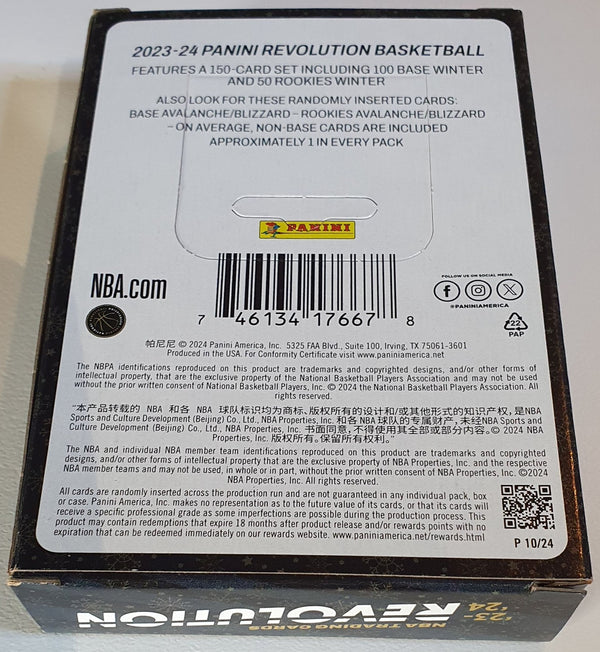 2023-24 Panini Revolution Basketball Holiday Winter Tin Sealed - Wembanyama?
