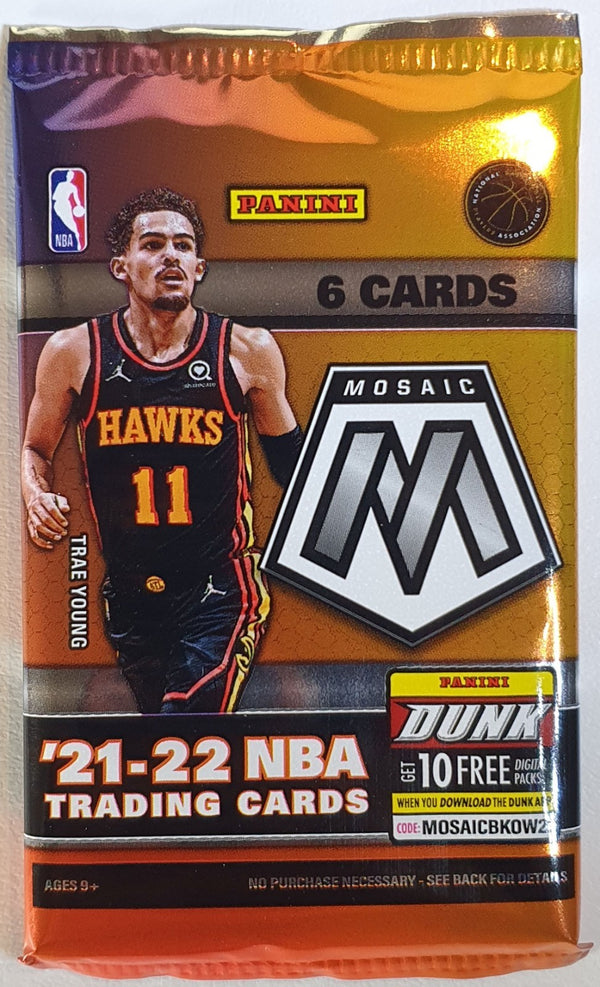 2021-22 Panini Mosaic Basketball Pack (Cunningham & Giddey RC?) - Factory Sealed