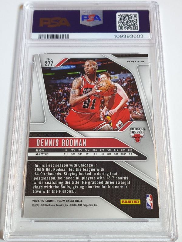 2024 Panini Prizm Dennis Rodman #277 PULSAR Holo - PSA 9 (POP 1)