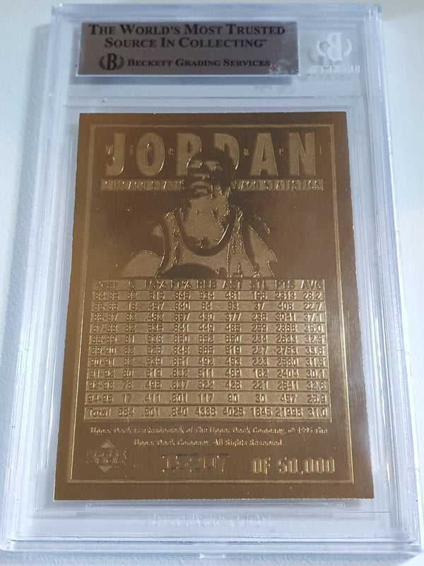 1994 Upper Deck Michael Jordan #21 23K GOLD /50000 Bleachers - BGS 9 (POP 19)