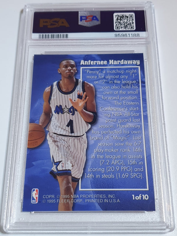 1995 Fleer Metal Anfernee Hardaway #1 Molten Metal - PSA 9 (POP 58)