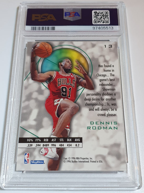 1995 Skybox E-XL Dennis Rodman #13 - PSA 9 (POP 20)