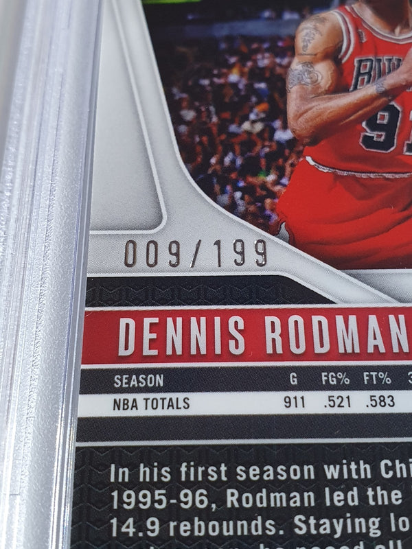 2024 Panini Prizm Dennis Rodman #277 BLUE /199 Holo - PSA 9 (POP 1)