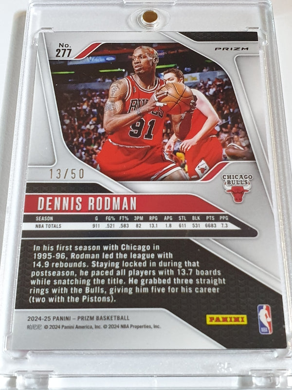 2024 Panini Prizm Dennis Rodman #277 FAST BREAK PINK /50 Holo - Ready to Grade