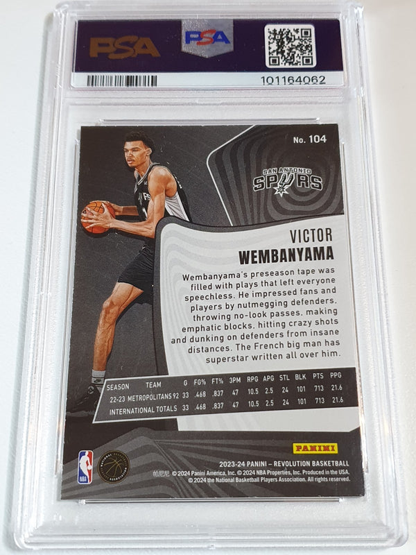 2023 Panini Revolution Victor Wembanyama Rookie #104 RC - PSA 9 (Low POP)