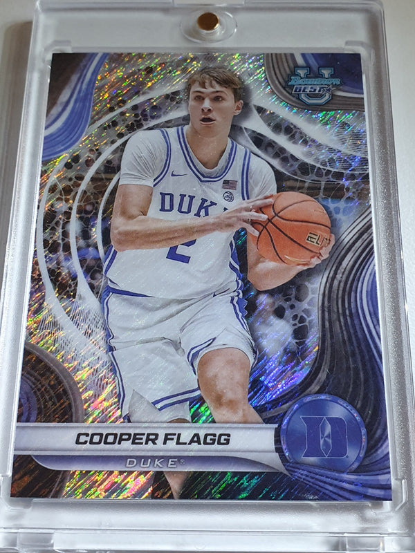 2024 Bowman Best Cooper Flagg Rookie #16 SHIMMER REFRACTOR RC - Ready to Grade
