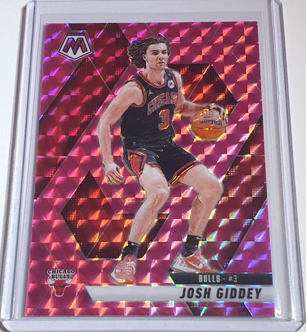 2024 Panini Mosaic Josh Giddey #71 PINK MOSAIC /175 Holo - Ready to Grade