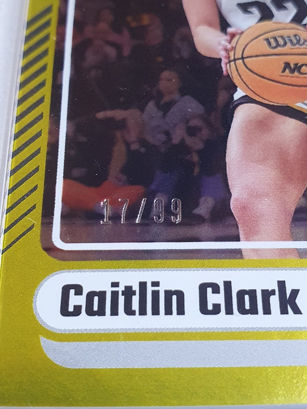 2024 Panini Caitlin Clark Rookie Collection #15 GOLD /99 Holo - PSA 9 (POP 4)