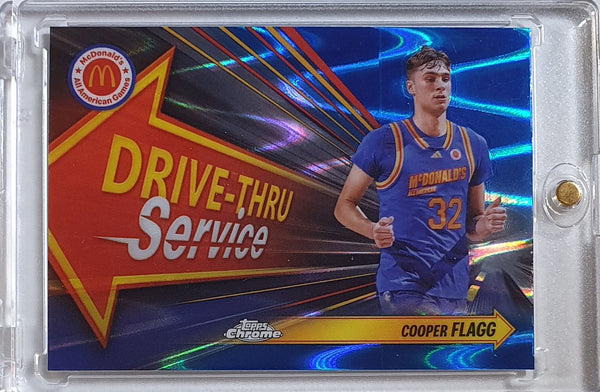 2024 Topps Chrome McDonald's Cooper Flagg Rookie BLUE RAY WAVE REFRACTOR Holo RC