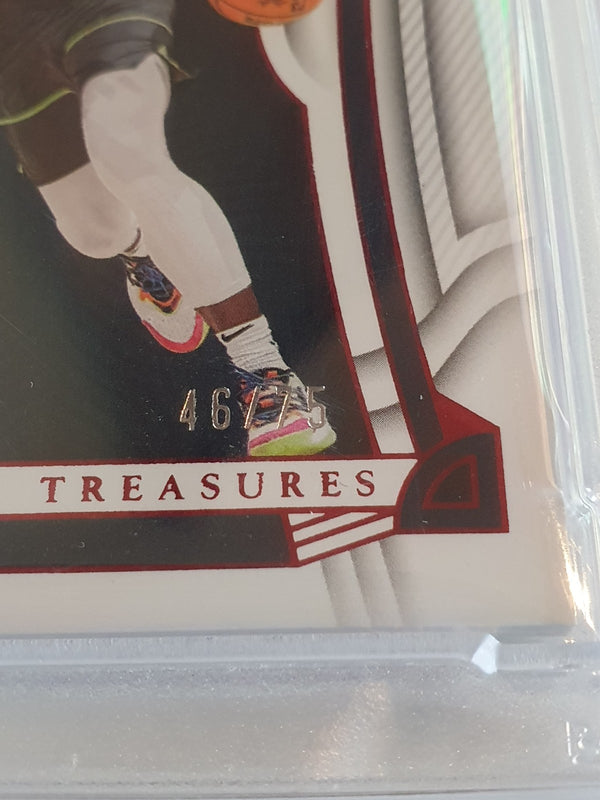 2022 Panini National Treasures Anthony Edwards #99 RED /75 Foil - PSA 9 (POP 6)