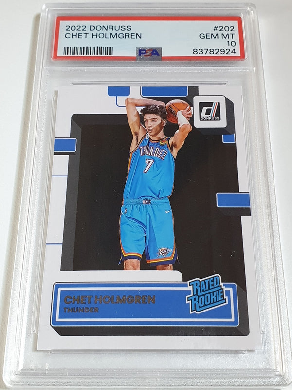 2022 Panini Donruss Chet Holmgren Rookie #202 RC - PSA 10 (Low POP)