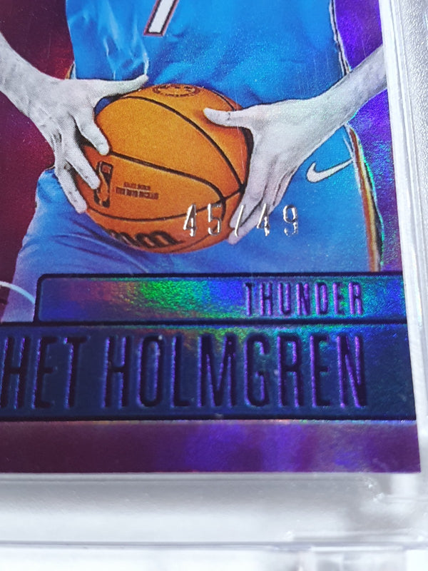 2022 Chronicles Chet Holmgren Rookie #202 PURPLE /49 Holo Essentials - Rare