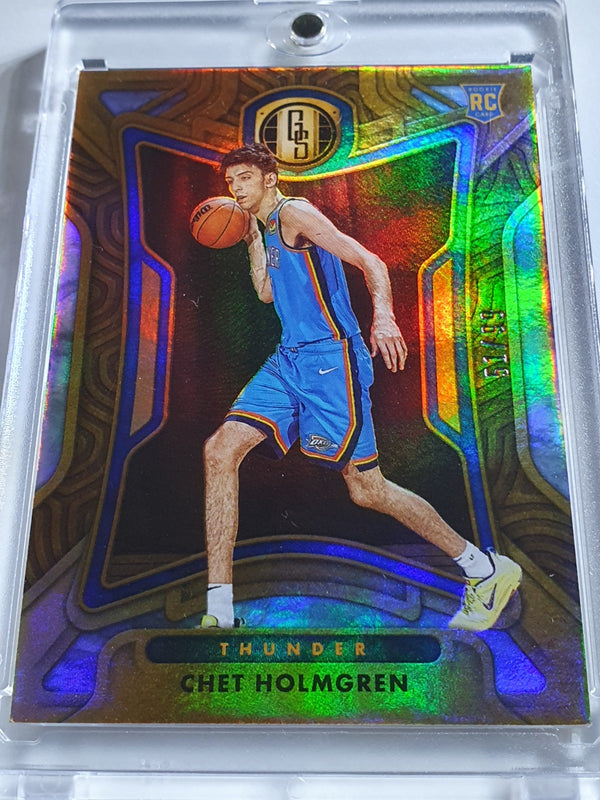 2022 Chronicles Chet Holmgren Rookie Gold Standard HOLO /99 RC - Ready to Grade