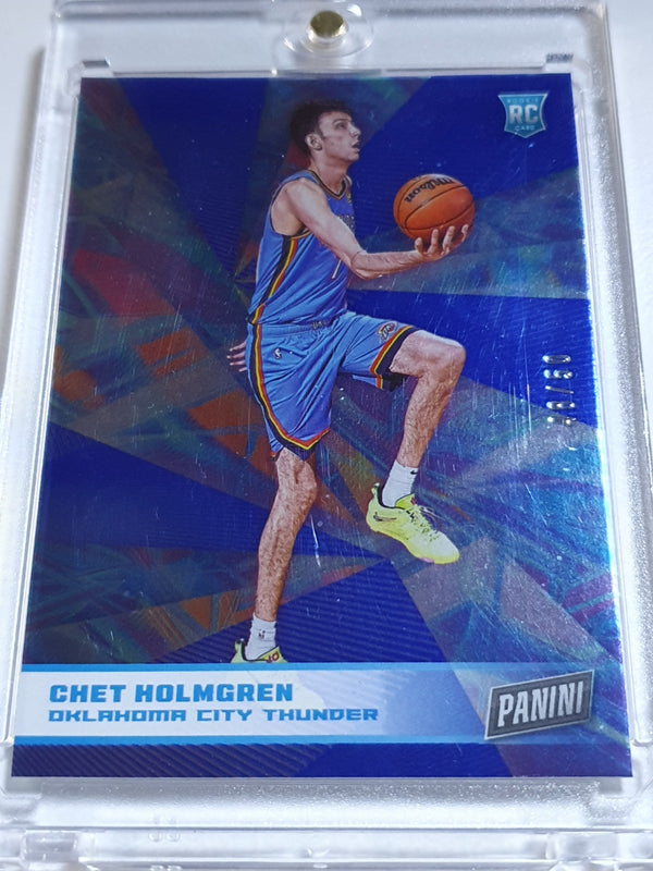 2022 Panini Chet Holmgren Rookie #82 BLUE /50 Holo Player of the Day - Rare