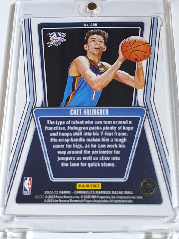 2022 Chronicles Chet Holmgren Rookie #269 BLUE /99 Holo Marquee - Ready to Grade